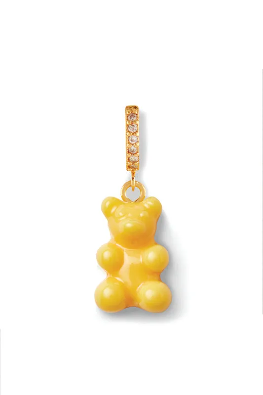 Earrings Crystal Haze Jewelry Nostalgia bear hoop NYC Taxi Yellow