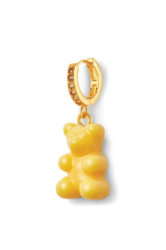 Earrings Crystal Haze Jewelry Nostalgia bear hoop NYC Taxi Yellow