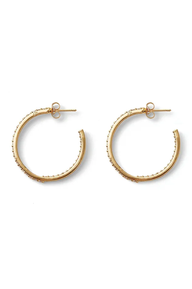 Earrings Crystal Haze Jewelry Serena Hoops Clear