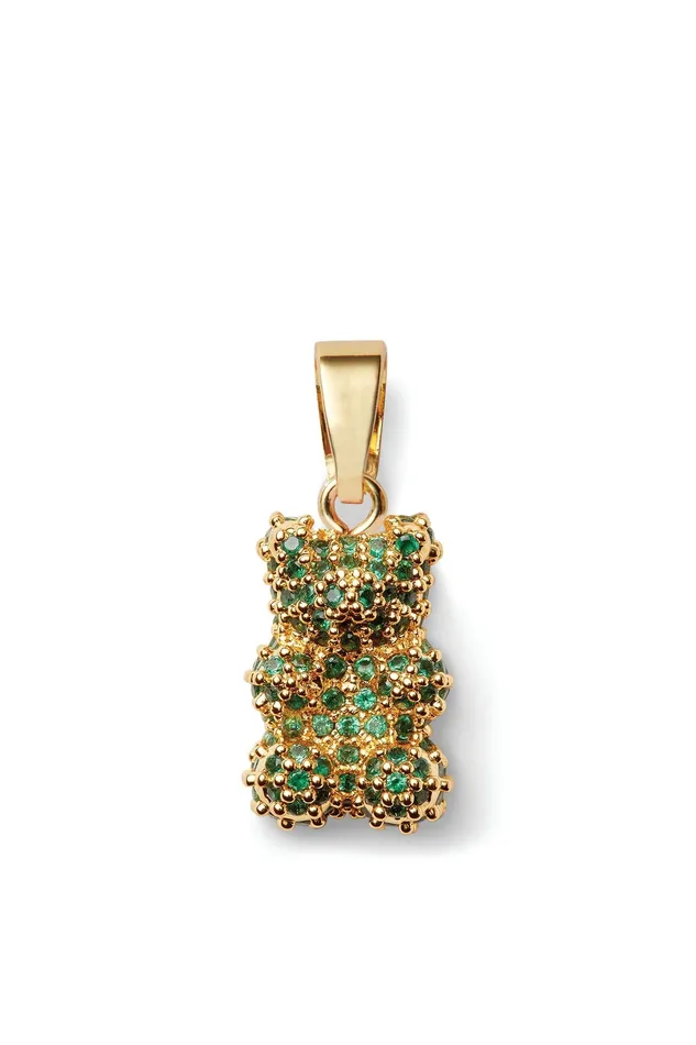 Earrings Emerald Pave Nostalgia bear Crystal Haze Jewelry