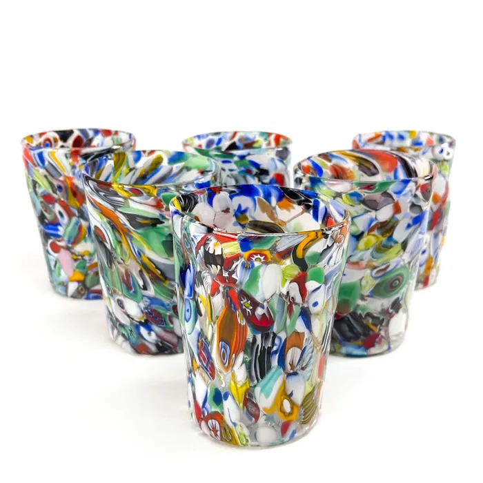 Earrings Fornasa Drink Glasses Emozioni Set of 6 MuranoVItrum
