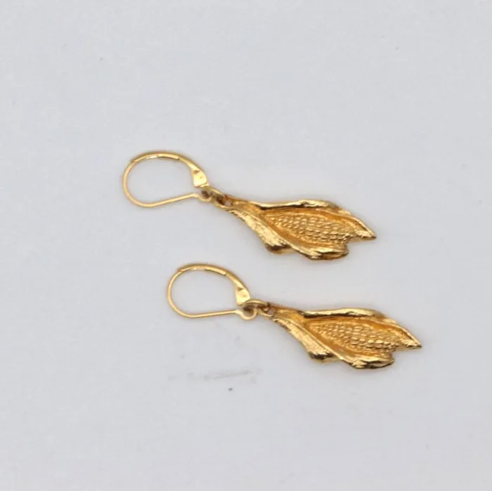 Earrings Hijos del Maiz aretes dorado MARIA MARISCAL