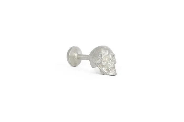 Earrings MARIA MARISCAL Mancuernillas Craneo Plata