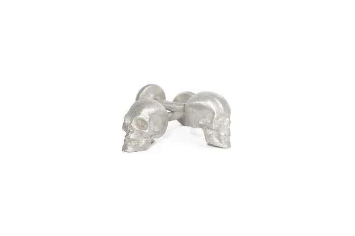 Earrings MARIA MARISCAL Mancuernillas Craneo Plata