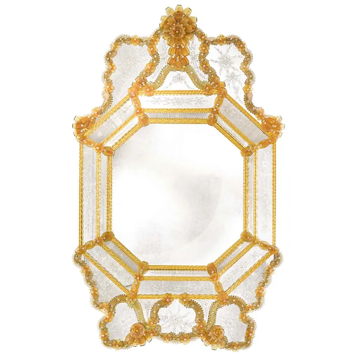 Earrings MuranoVItrum Home Decor Mirror 600 Line DOGE Art 0100