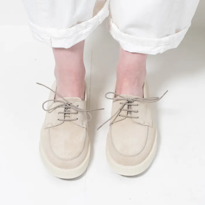 Earrings warehouse closeout Pantanetti Sporty Boat Shoe Stonebeige Suede on sale Earrings warehouse closeout Pantanetti Sporty Boat Shoe Stonebeige Suede on sale