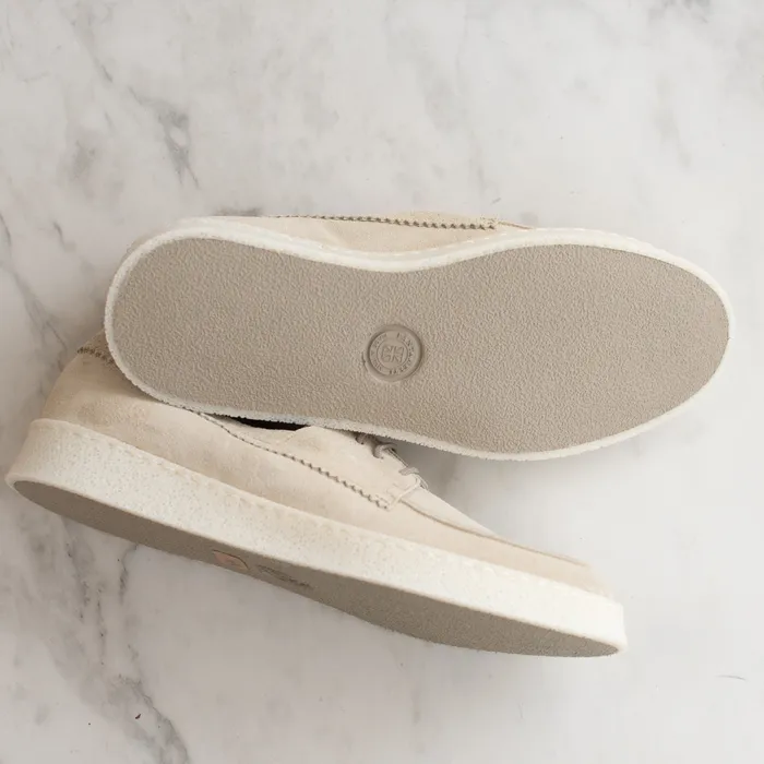 Earrings warehouse closeout Pantanetti Sporty Boat Shoe Stonebeige Suede on sale