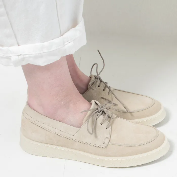 Earrings warehouse closeout Pantanetti Sporty Boat Shoe Stonebeige Suede on sale