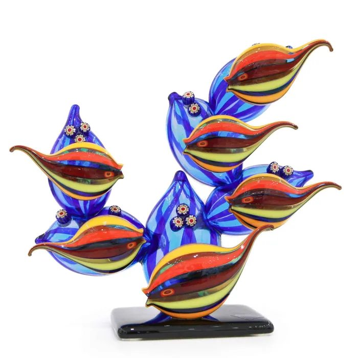 Fish Aquarium Murano Glass Campagnol Ivano Earrings