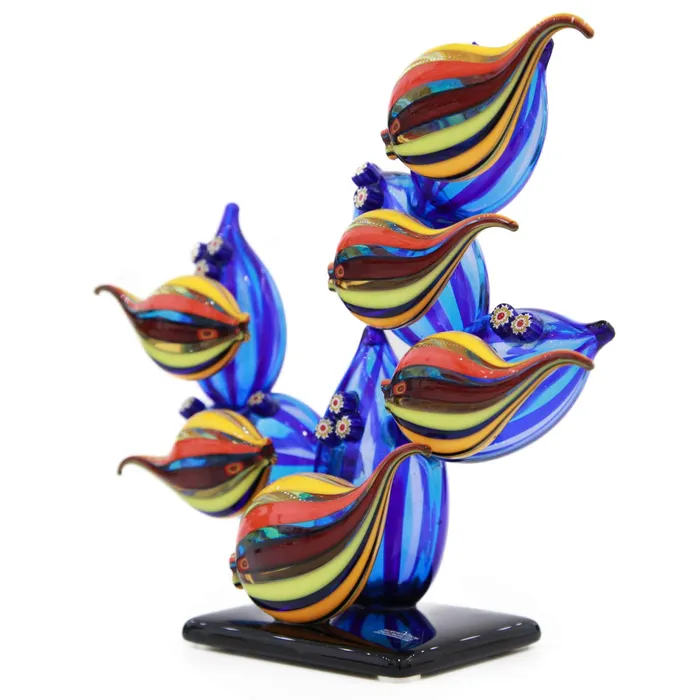 Fish Aquarium Murano Glass Campagnol Ivano Earrings