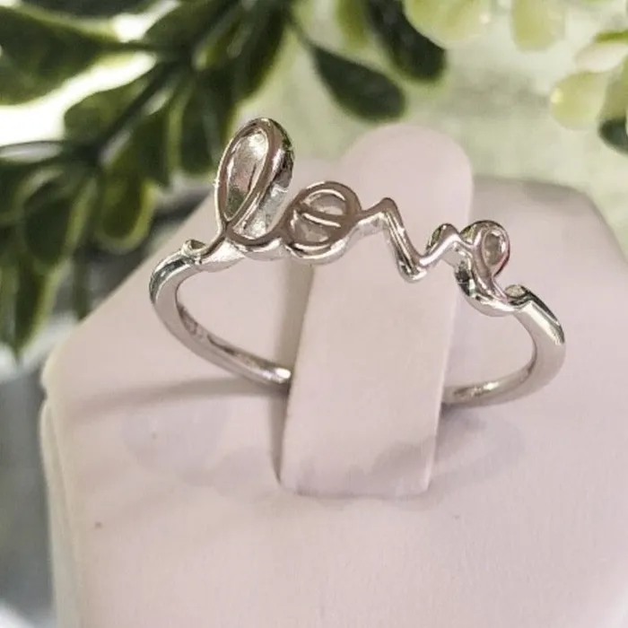 Forever Truth Wired Love Silver Ring Rings