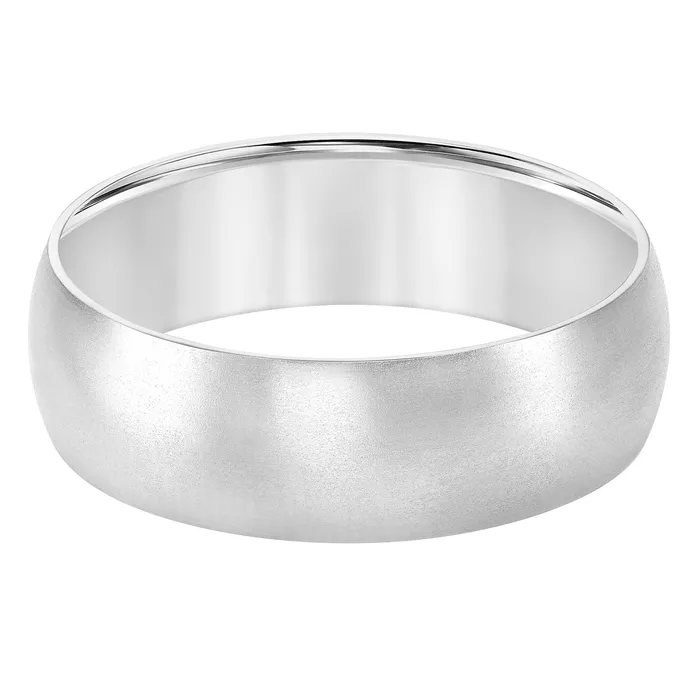FREDERICK GOLDMAN Rings White Gold Mens Wedding Band
