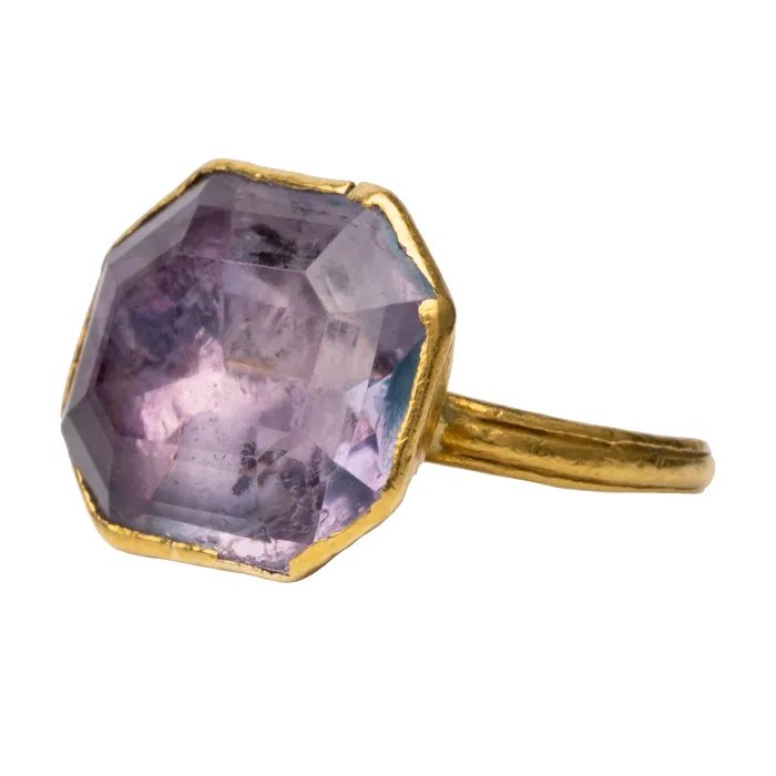 Georgian Era Amethyst Ring Bell Bird Antiques Rings