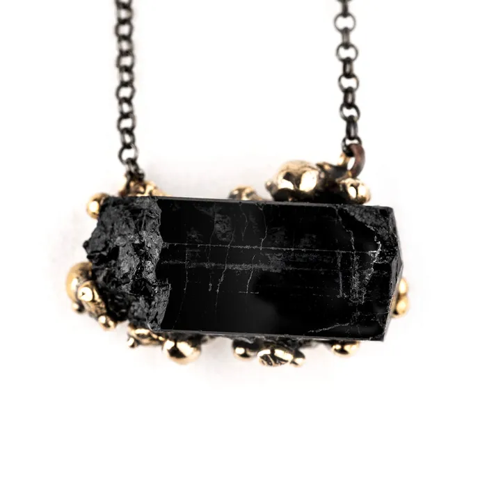 Giardinoblu Necklaces Black Tourmaline Necklace One of a Kind