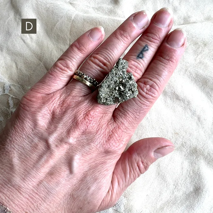 Giardinoblu Rings Pyrite Ring One of a Kind Bespoke Statement
