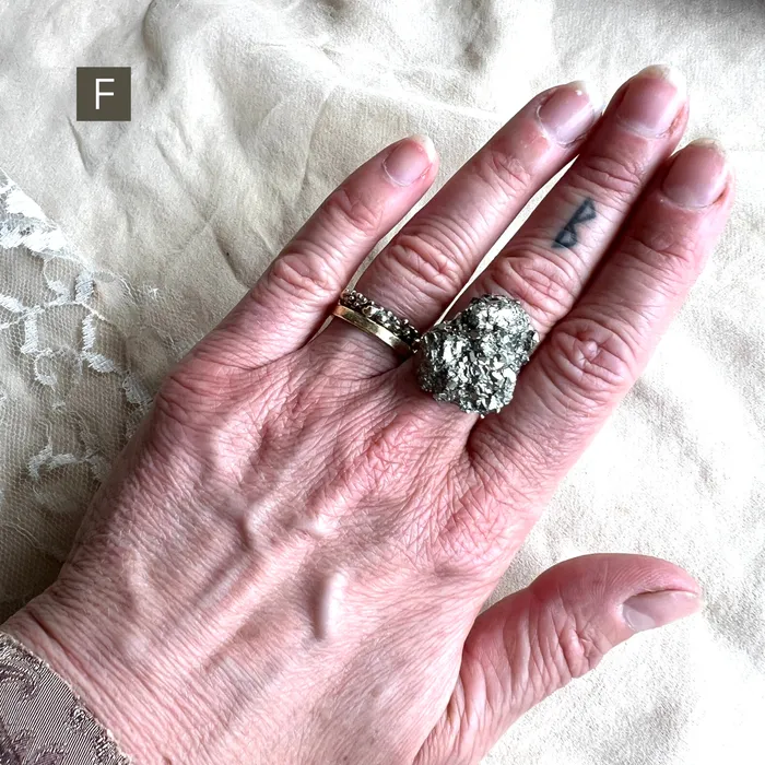 Giardinoblu Rings Pyrite Ring One of a Kind Bespoke Statement