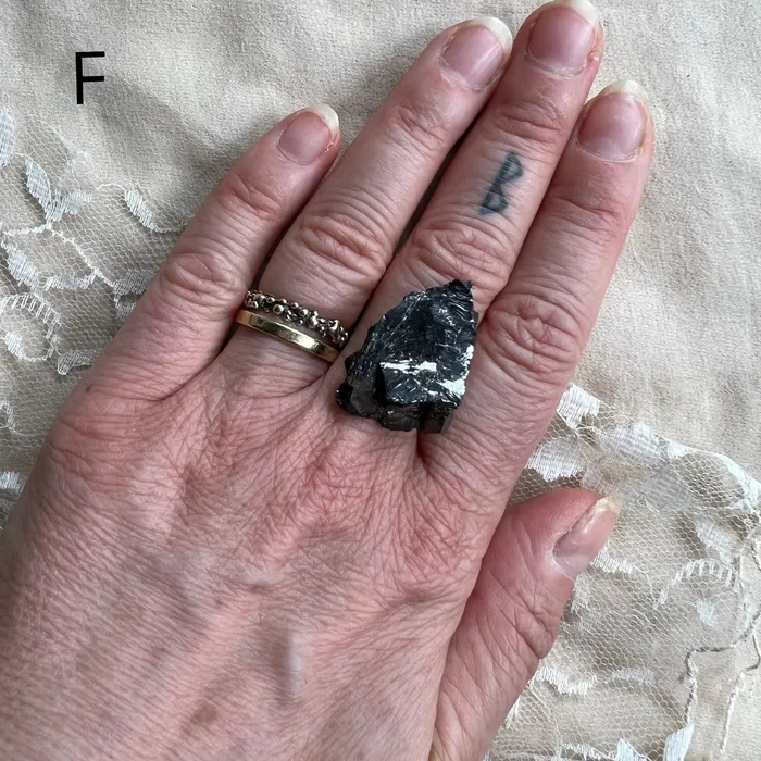 Giardinoblu Rings Silver Shungite Elite Shungite Statement Ring Made to Order 