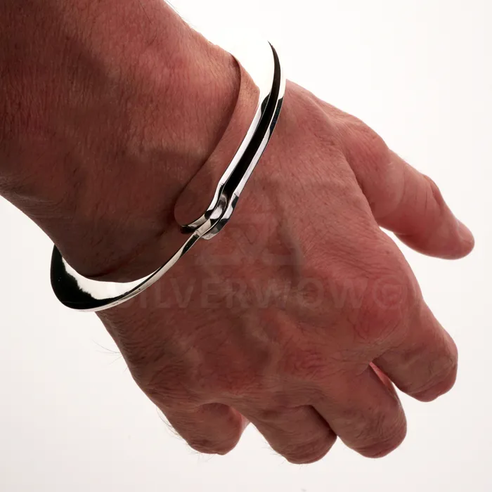 Handcuffs Bracelet Real HandCuff Look 925 Solid Sterling Silver silverwow Bracelets Handcuffs Bracelet Real HandCuff Look 925 Solid Sterling Silver silverwow Bracelets