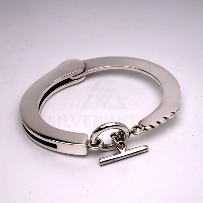 Handcuffs Bracelet Real HandCuff Look 925 Solid Sterling Silver silverwow Bracelets Handcuffs Bracelet Real HandCuff Look 925 Solid Sterling Silver silverwow Bracelets
