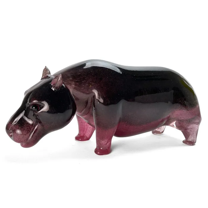 Hippopotamus Murano glass Arte di Murano Earrings