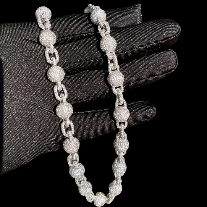 Infinity World Necklaces 10MM Infinity World Iced Out Diamond Necklace Chain