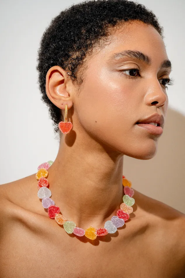 Jelly Heart earrings Crystal Haze Jewelry Earrings