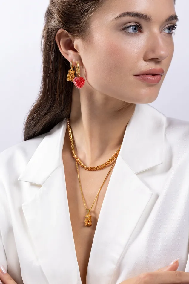 Jelly Heart earrings Crystal Haze Jewelry Earrings