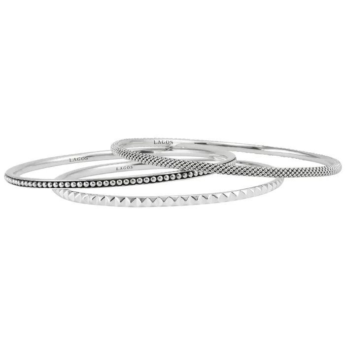LAGOS Bracelets Signature Caviar Bangle Set