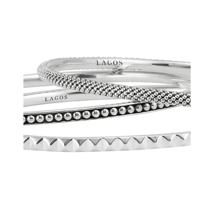 LAGOS Bracelets Signature Caviar Bangle Set