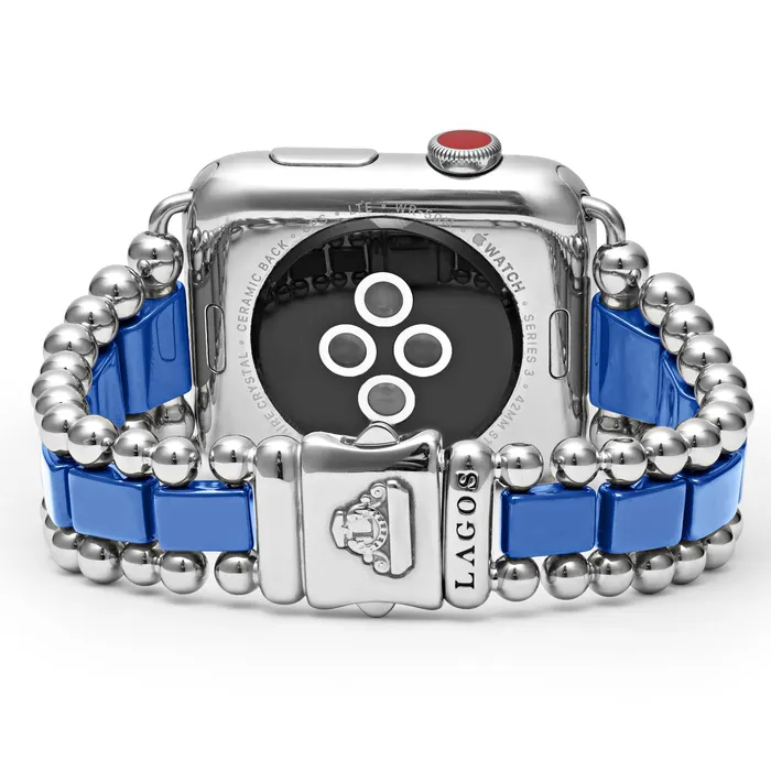 LAGOS Bracelets Smart Caviar Ultramarine Ceramic and Stainless Steel Watch Bracelet4249mm