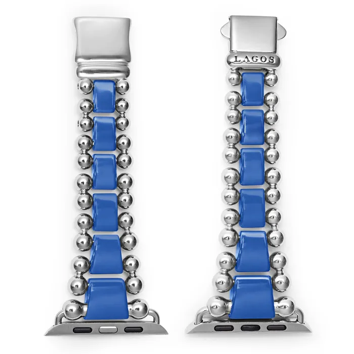 LAGOS Bracelets Smart Caviar Ultramarine Ceramic and Stainless Steel Watch Bracelet4249mm