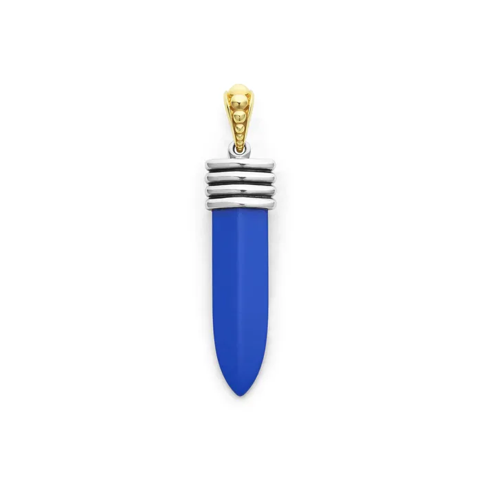 LAGOS Earrings Anthem Matte Ultramarine Ceramic Blade Amulet