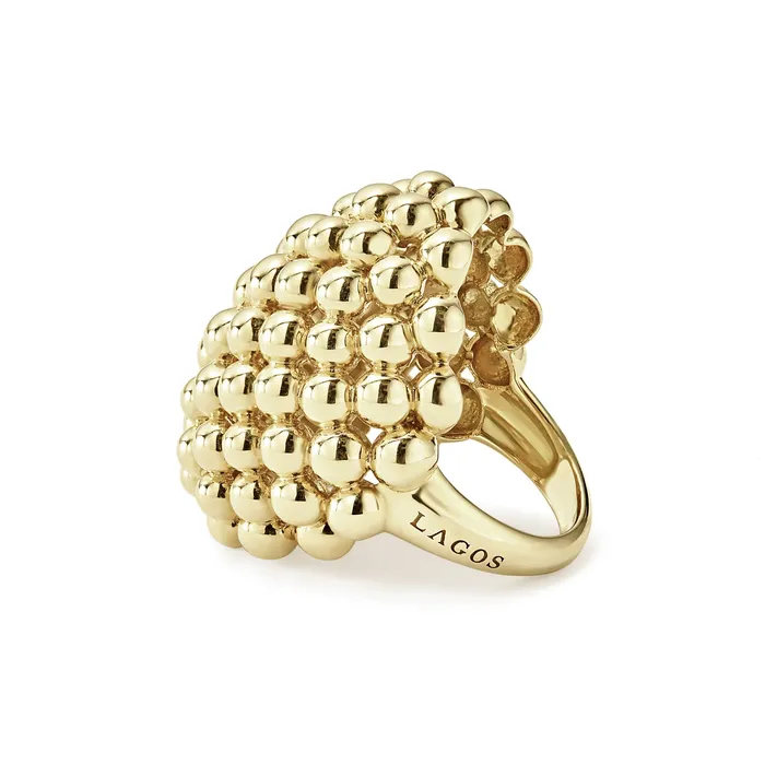 LAGOS Rings Caviar Gold 18K Gold Oval Statement Ring