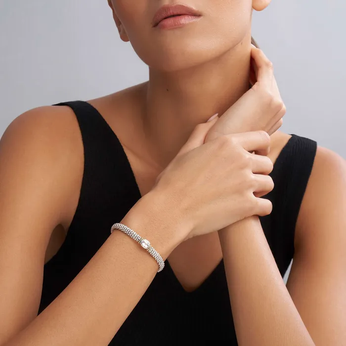 LAGOS Rittenhouse White Topaz Caviar Bracelet 6mm Bracelets