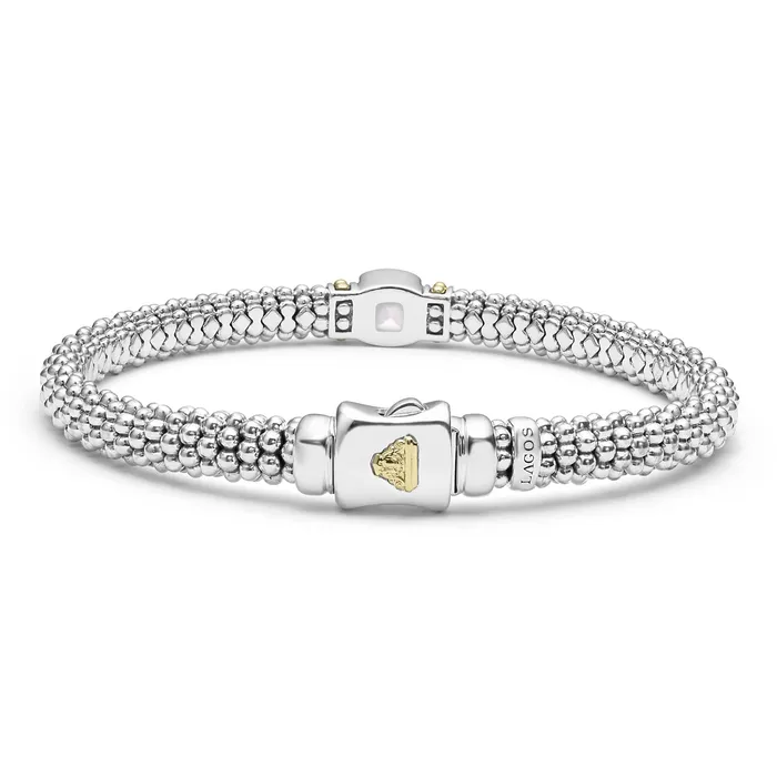 LAGOS Rittenhouse White Topaz Caviar Bracelet 6mm Bracelets