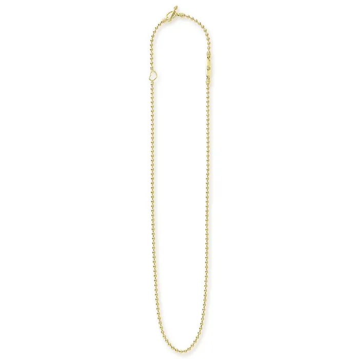 LAGOS Signature Caviar 18K Gold Beaded Toggle Necklace Necklaces