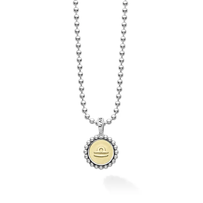 LAGOS Signature Caviar Libra Zodiac Charm Necklace Necklaces