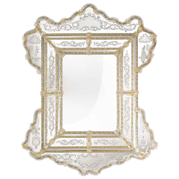 Mirror 600 Line RIALTO Art 0181 MuranoVItrum Home Decor Earrings