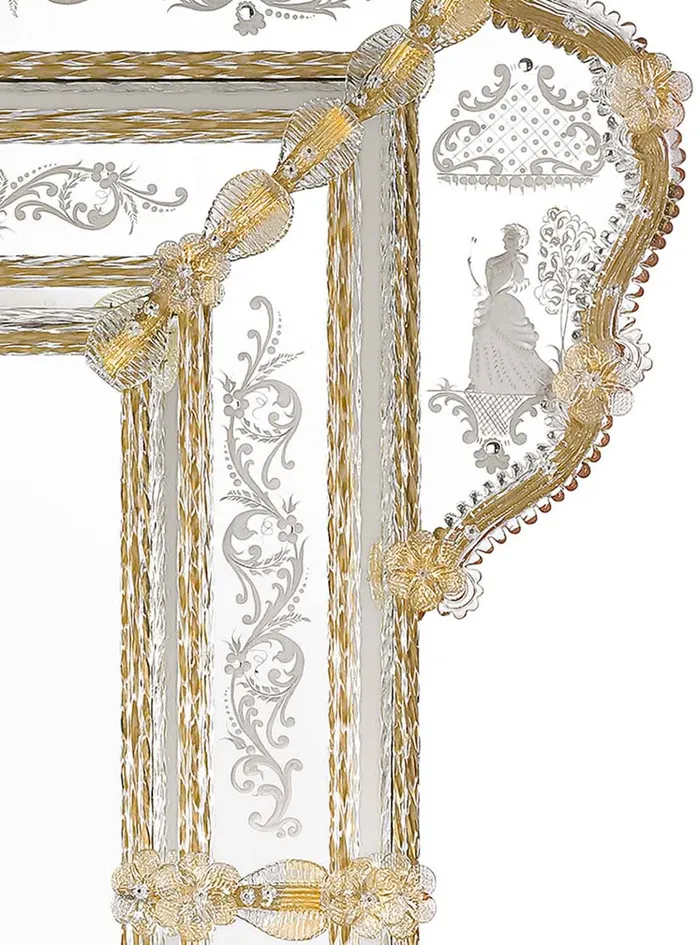 Mirror 600 Line RIALTO Art 0181 MuranoVItrum Home Decor Earrings