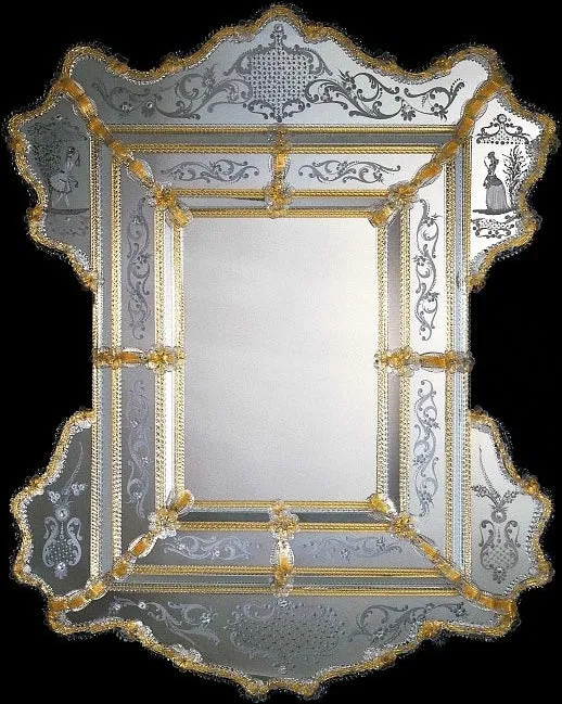 Mirror 600 Line RIALTO Art 0181 MuranoVItrum Home Decor Earrings