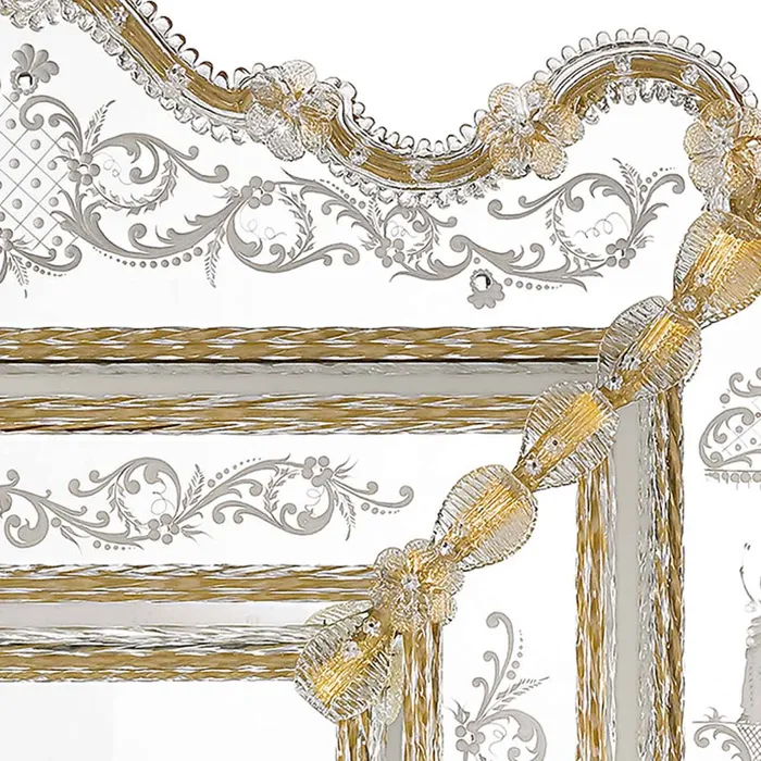 Mirror 600 Line RIALTO Art 0181 MuranoVItrum Home Decor Earrings