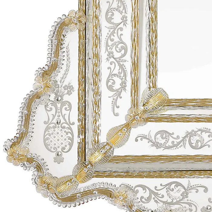 Mirror 600 Line RIALTO Art 0181 MuranoVItrum Home Decor Earrings