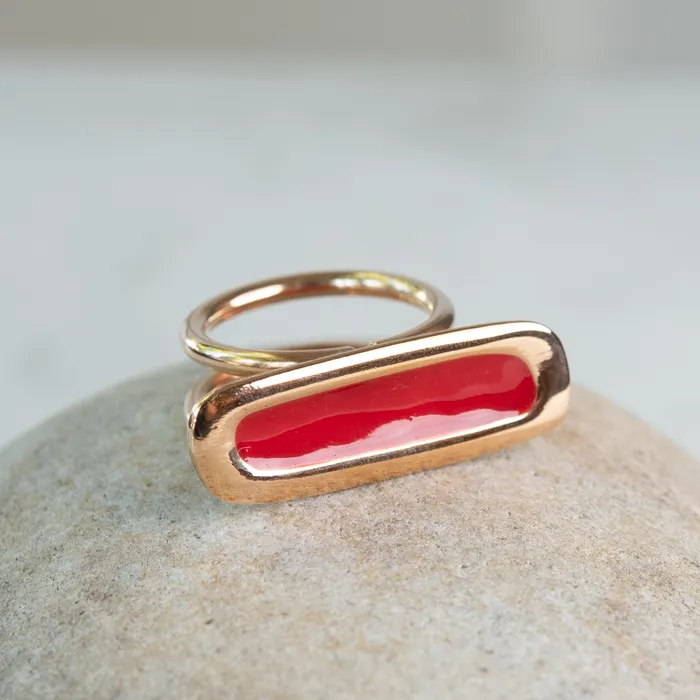 Monica Castiglioni Monica Castiglioni Salice 06 Bronze Enamel Ring Rings
