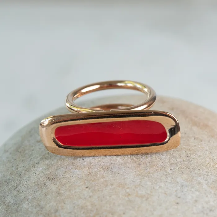 Monica Castiglioni Monica Castiglioni Salice 06 Bronze Enamel Ring Rings
