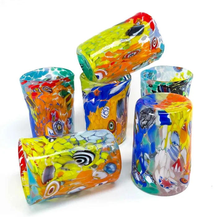 MuranoVitrum Earrings Drink Glasses Ermanno set of six