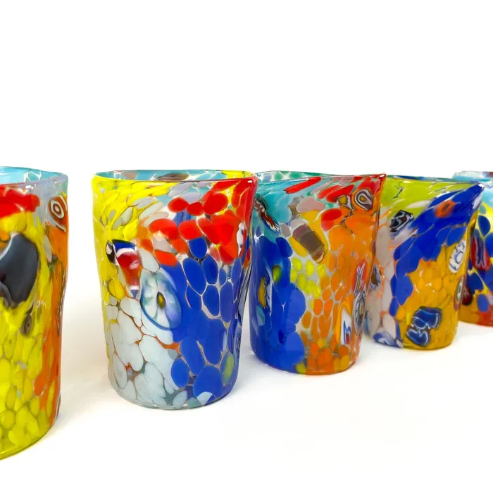 MuranoVitrum Earrings Drink Glasses Ermanno set of six