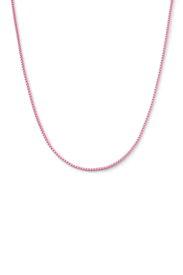 Necklaces Crystal Haze Jewelry Plastalina chain Candy Pink