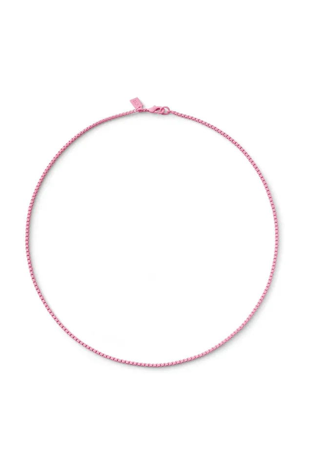 Necklaces Crystal Haze Jewelry Plastalina chain Candy Pink