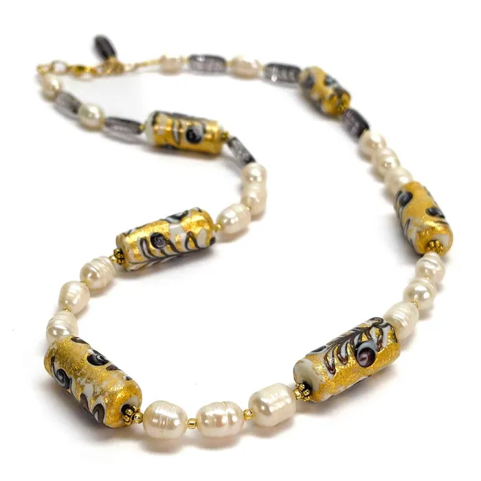Necklaces Elisabetta Toninato Sous la Lune glass necklace oneofakind piece