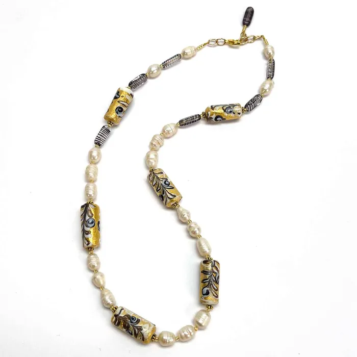 Necklaces Elisabetta Toninato Sous la Lune glass necklace oneofakind piece